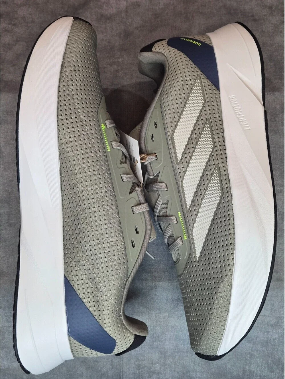 adidas Duramo SL - Silver Pebble / Lucid Lemon (IF9484) Men's 10.5 BRAND NEW